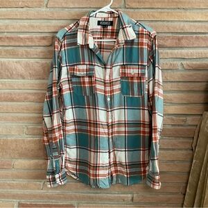Ezekiel Plaid Cotton Flannel Shirt Medium